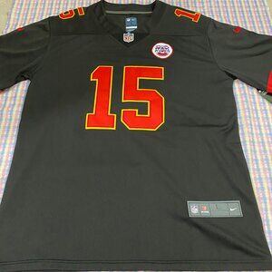 Kansas City Chiefs Black Jersey Mahomes No. 15